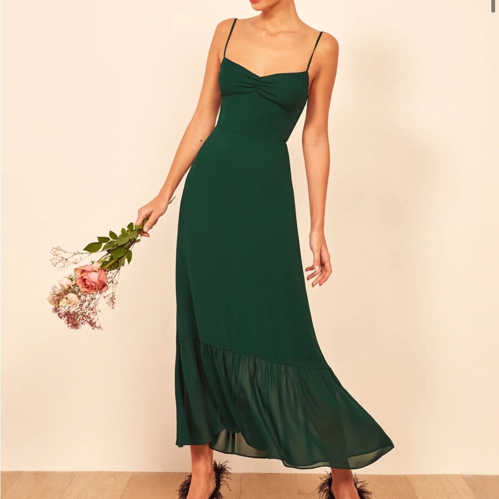 Reformation Green Formal Dress Size 8